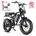 Happyrun Tank G60 Pro UL 2849 Certified Moped Style Offroad Electric Bike Fat Tire