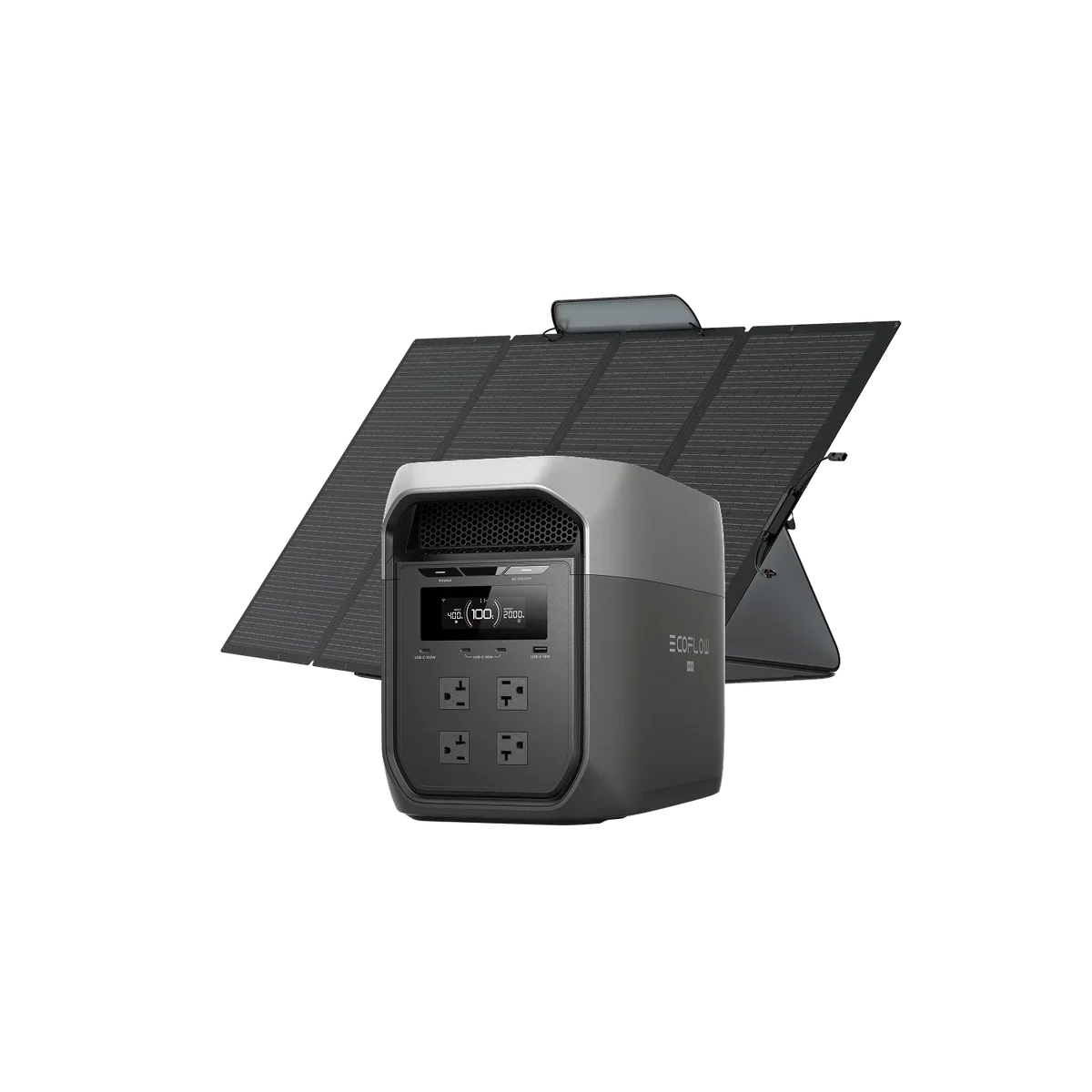 DELTA 3 Max (Gray) + 400W Solar Panel