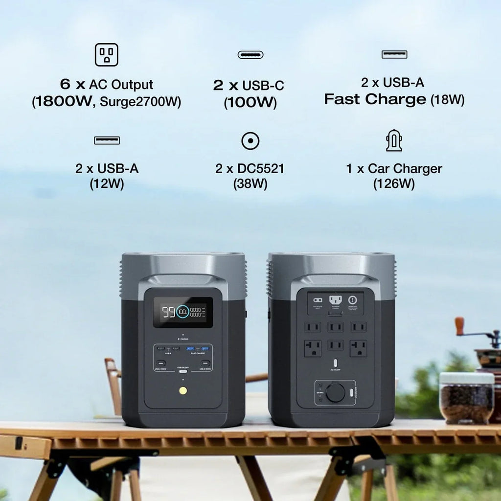 DELTA 2 + 2*110W Portable Solar Panel